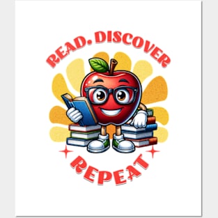 Read. Discover. Repeat  Reading Book Posters and Art